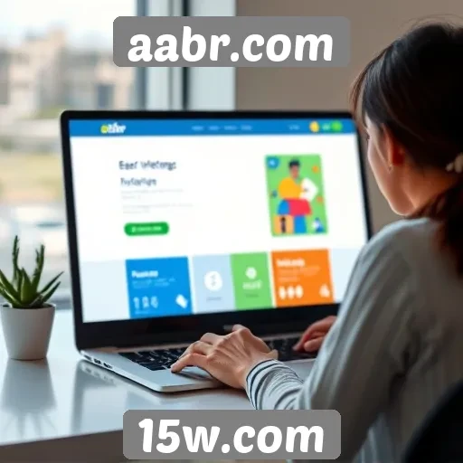 Explorando a interface do usuário do site aabr.com